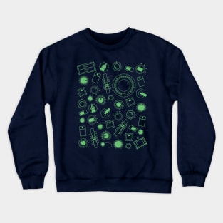 Vintage Analogue Synthesizer Controls for Electronic Musician Crewneck Sweatshirt